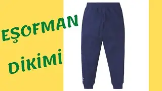 En kolay eşofman dikimi. Kalıpsız eşofman altı dikimi. Erkek eşofmanı.