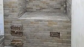 How to cover a stove with clinker tiles