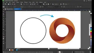 Easy way to create 3D circle object logo In CorelDraw | CorelDraw Tutorials with Doctor Design
