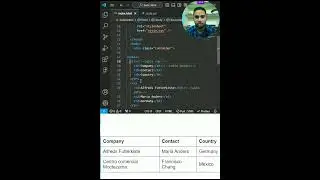 HTML course part 8 || How to create tables? #html #htmlcourse #htmltable #shorts