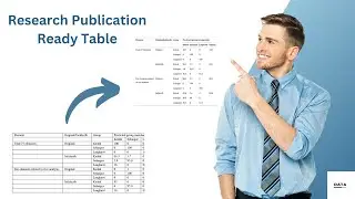 How to make publication ready table in word? | MS Word Tips|