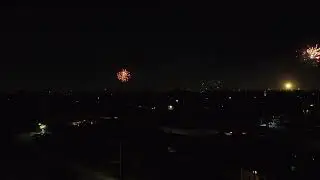Drone Footage of Fireworks in Rialto California.