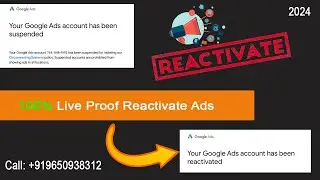 How to Reactivate Google Ads Suspended Account✅ |Google Adwords circumventing systems 100% Live Fix