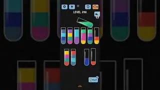water color sort level 296 walkthrough solutions iOS