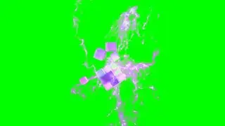 Rubic ice cube green screen HD