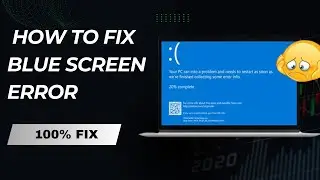 How to Fix Blue Screen Error In Windows 7/8/10 | how to fix blue screen error