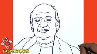 Draw Sardar Vallabhbhai Patel Portrait #trending #viral | Easy Drawings | Magic Drawings #portrait