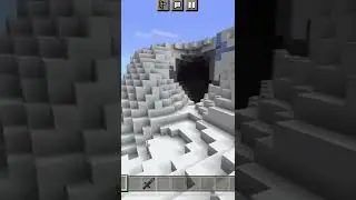 КАК НАЙТИ ШАХТУ В СНЕЖНОМ БИОМЕ В MINECRAFT #minecraft #shorts