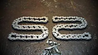 Chain Damascus steel.