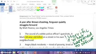 Read and Annotate in Microsoft Word
