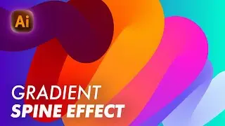 How to Create Gradient Spine Effect in Adobe Illustrator | Tutorial Blend Tool for Beginners