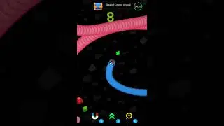 wormate. io bast troll gameplay part-1  #wormio #iogames #slithersnake #snakeio #games #gameplay