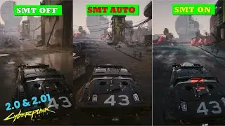 Cyberpunk 2077 2.01 + DLC | AMD SMT Settings, What does it actually do? (FPS and Performance Test)