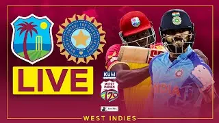 🔴 LIVE | West Indies v India | 2nd Kuhl Stylish Fans T20I powered by Black and White.
