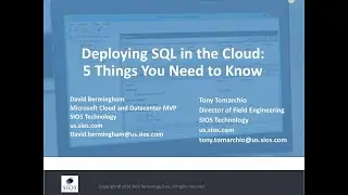 Deploying SQL in the Cloud: 5 Things You Need to Know