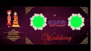 Wedding invitation video  |  Wedding Invitation Video Background   | Wedding Intro Green Screen