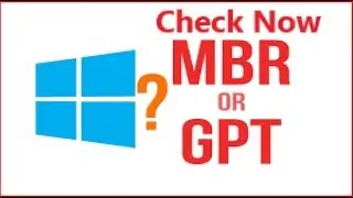 How to check partition style  mbr or gpt