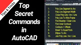 Top Secret Command for Fast Working In AutoCAD | Best  AutoCAD Time Saving Commands | KDS