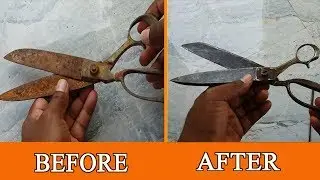 Restoration Old Scissors | How to remove Rust | before and after
