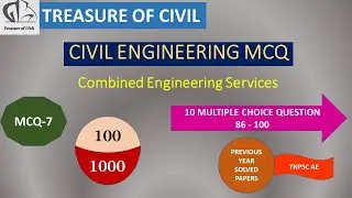 #civilengineering #Engineerig servicesExam#pyqsolved #MCQ#part-7#15questions#tnpsc #ssc #ae #rrb #je