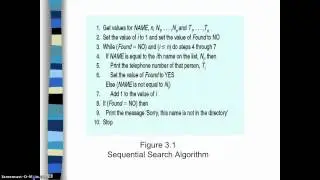 Lecture 4 - Part 1 (Sequential Search)