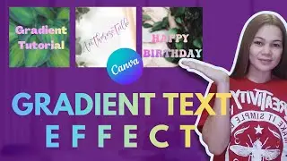 HOW TO ADD GRADIENT COLOR TO TEXT IN CANVA | AVITHERESETALK TUTORIALS