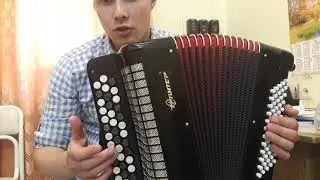Обучение игре на баяне. Гамма фа мажор правой рукой.