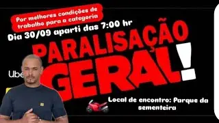 PARALISAÇÃO CATEGORIA MOTO - ARACAJU 30/09.