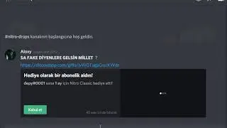 Discord Bedava Nitro Veren Sunucu Gerçek Kanıtlı