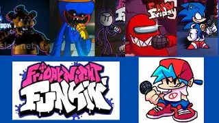 friday night funkin animation mods VS: Sonic.exe, Among Us, Huggy Wuggy, FNAF, Stickman (FNF)