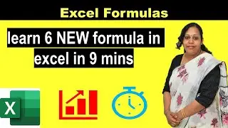 Learn these new 6 formulas to become more productive at workplace | New formulas in Excel 2019 & 16