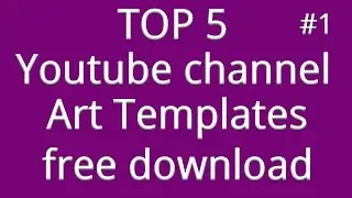 Top 5 Youtube banner art templates photoshop download #1