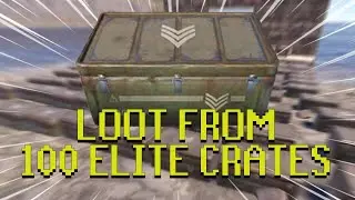 Loot from 100 elite crates in Rust
