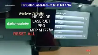 Restore HP Color LaserJet MFP M177fw printer | 404 Not Found printer
