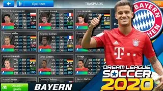 DESCARGA PLANTILLA DEL BAYERN MÚNICH 19/20 EN DLS20 |  BAYERN MÚNICH DLS20 COUTINHO