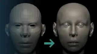 How To Sculpt A Realistic Female Head In ZBrush (Timelapse)