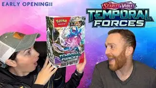 EARLY!!! OPENING NEW POKEMON TEMPORAL FORCES BUILD & BATTLE 😱 WE DID IT AGAIN AND PULLED GOLD 💛