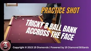 Tricky 8 ball shot across the face in the corner in between opponents balls!