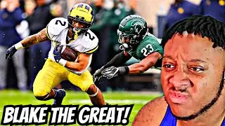 REACTING TO Michigan RB Blake Corum Highlights