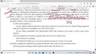 section 306-308 Of Criminal Procedure code|| CRPC|| Tender of pardon