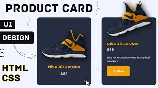 How to Create Product Card UI Design Using HTML and CSS