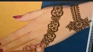 SIMPLE BACK HAND MEHNDI/ TRENDING BACK HAND MEHNDI/BACK HAND HENNA/EASY MEHNDI 2025/NEW TRENDING