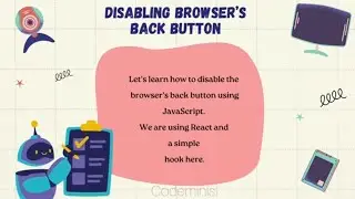 Disabling the browser back button in a ReactJS application.