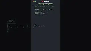 Basics of Lists in Python | Day 21 | 100 Days of Python #100daysofpython