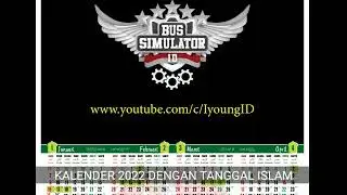 FREE KALENDER 2022 BUSSID w TGL ISLAM