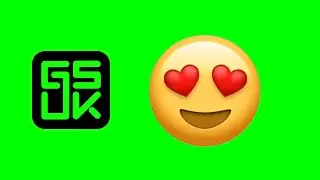 Heart Eyes Emoji | GSUK — Copyright Free Green Screen