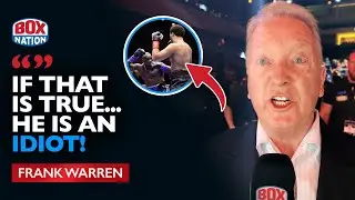 Frank Warren RAGES Immediately After Dillian Whyte vs Moses Itauma