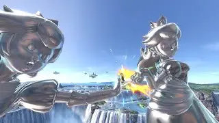 SSBU Reverse Ryona Metal Peach ×2 vs Fox