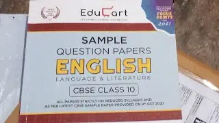Educart sample papers class 10 english full review unboxing