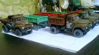 Модели Зил из пластилина